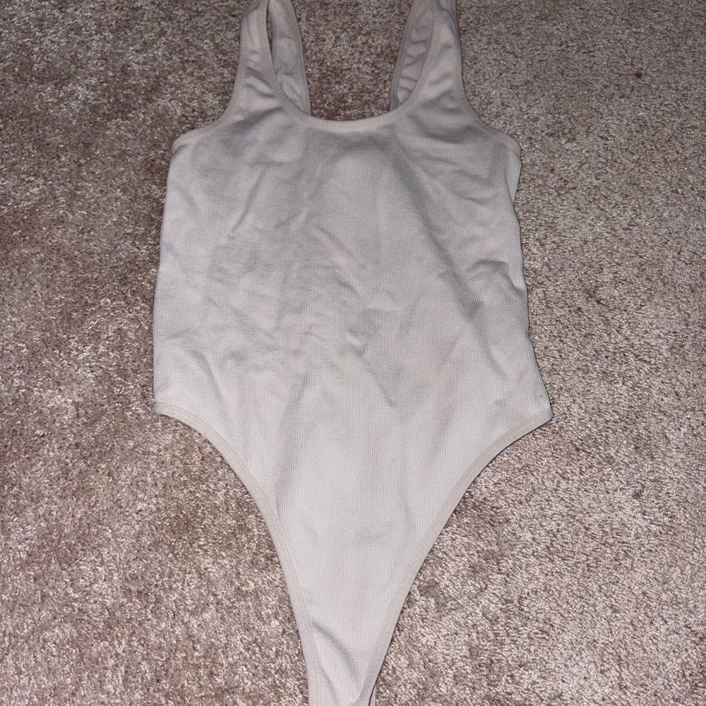 Bozzolo White Bodysuit One Piece Minimalist Design